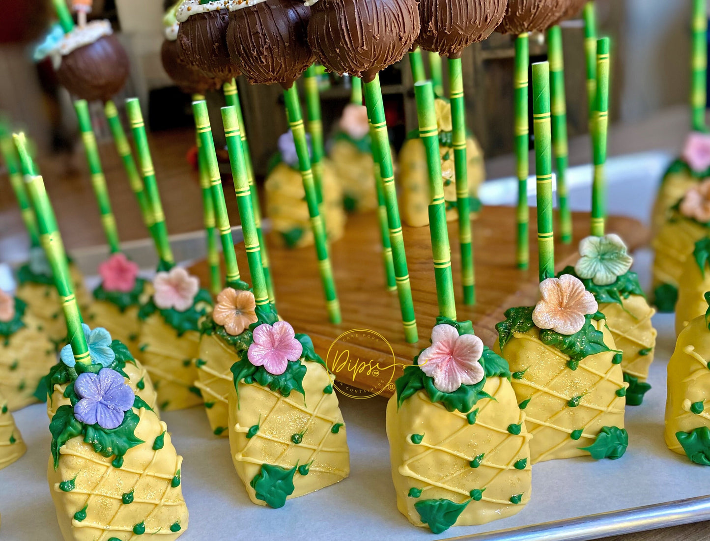 Luau Coconut Cake pop & Pineapple Rice Kripsy party bundle