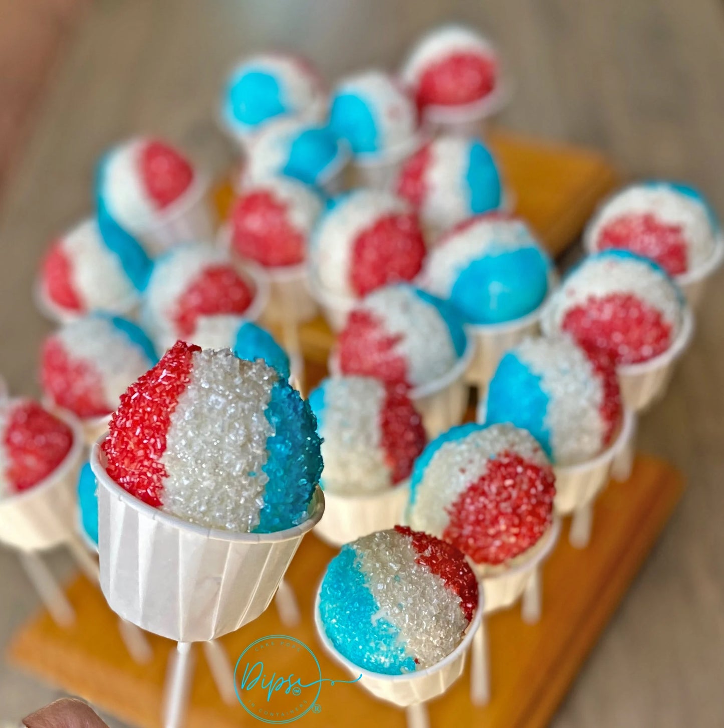 Snow Cone cake pops, cake pop, dessert table, bbq party treats, birthday cake pops