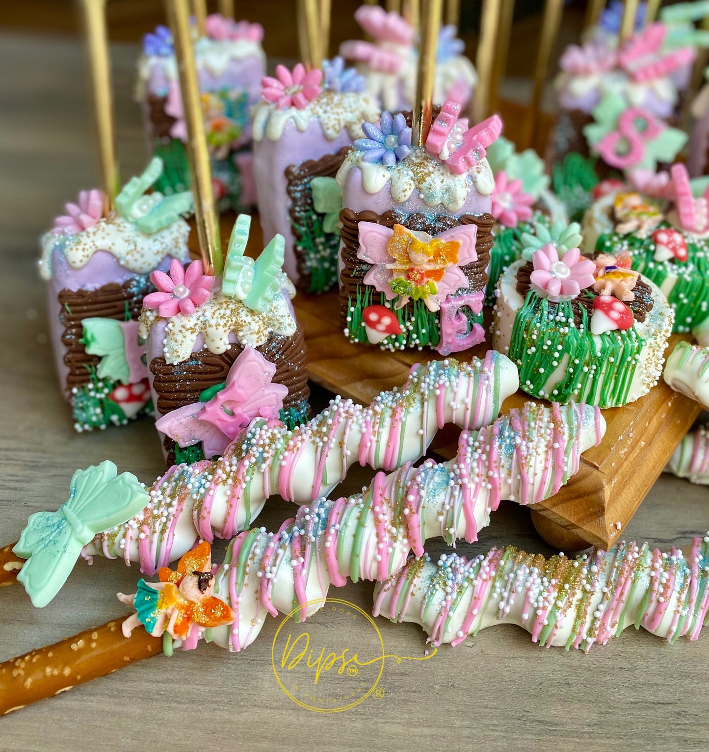 4 dozen Enchanted Forest party package, Enchanted Garden Fairy party bundle