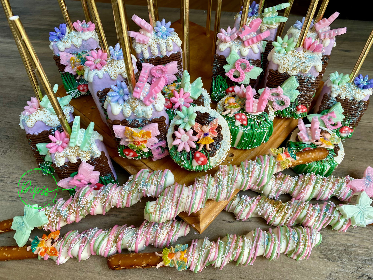 4 dozen Enchanted Forest party package, Enchanted Garden Fairy party bundle
