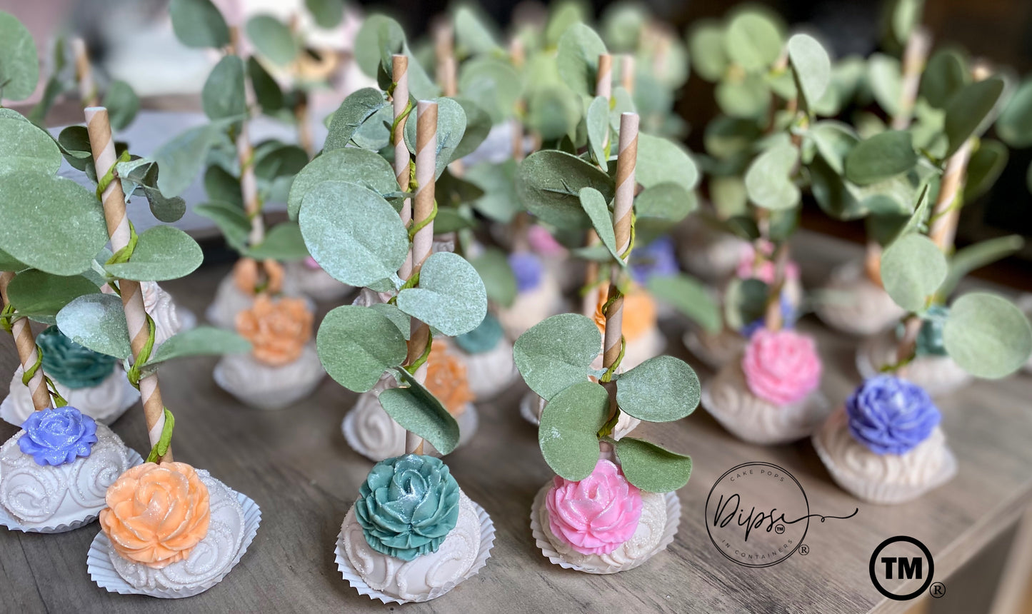 Baby in bloom Cake pops