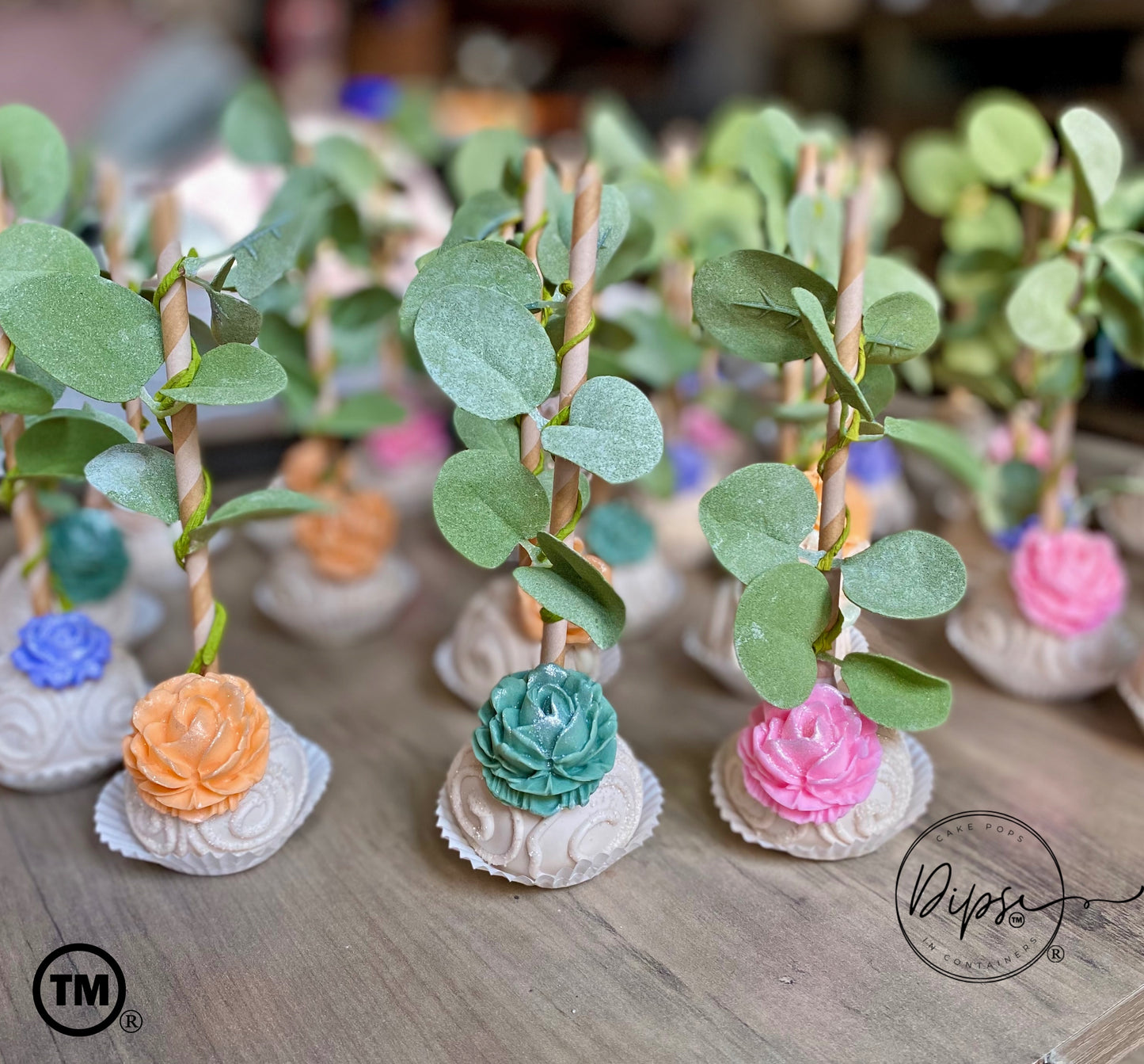 Baby in bloom Cake pops