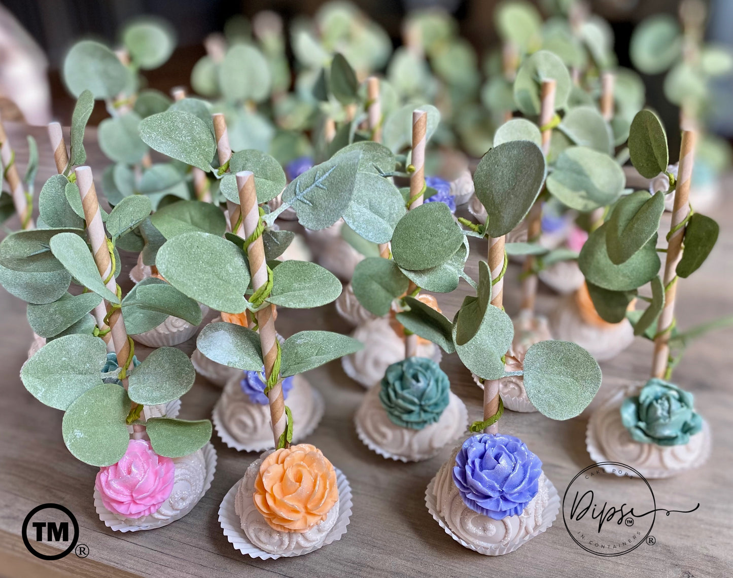 Baby in bloom Cake pops