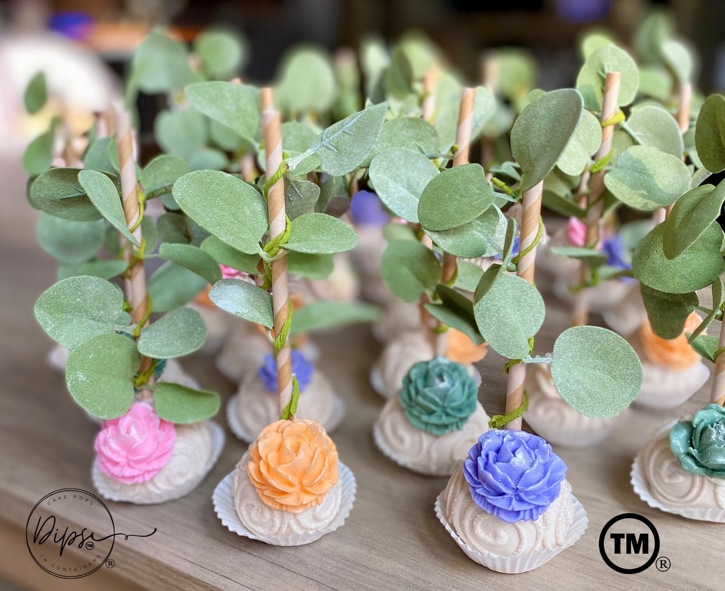 Baby in bloom Cake pops