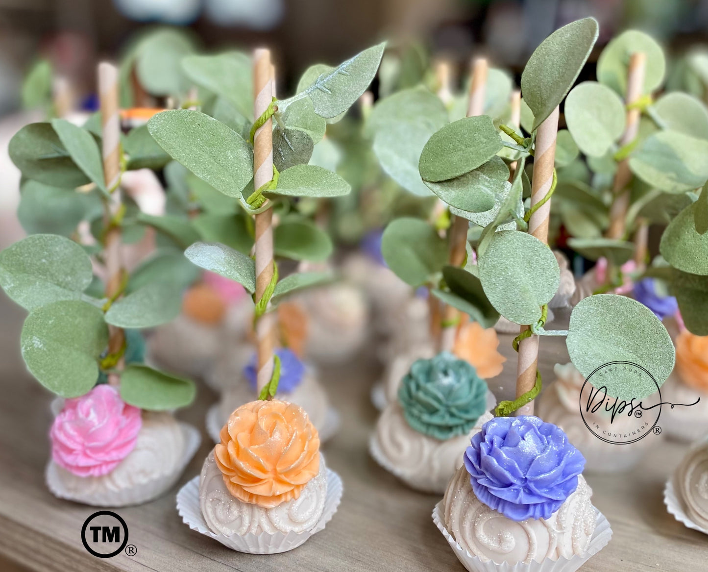 Baby in bloom Cake pops