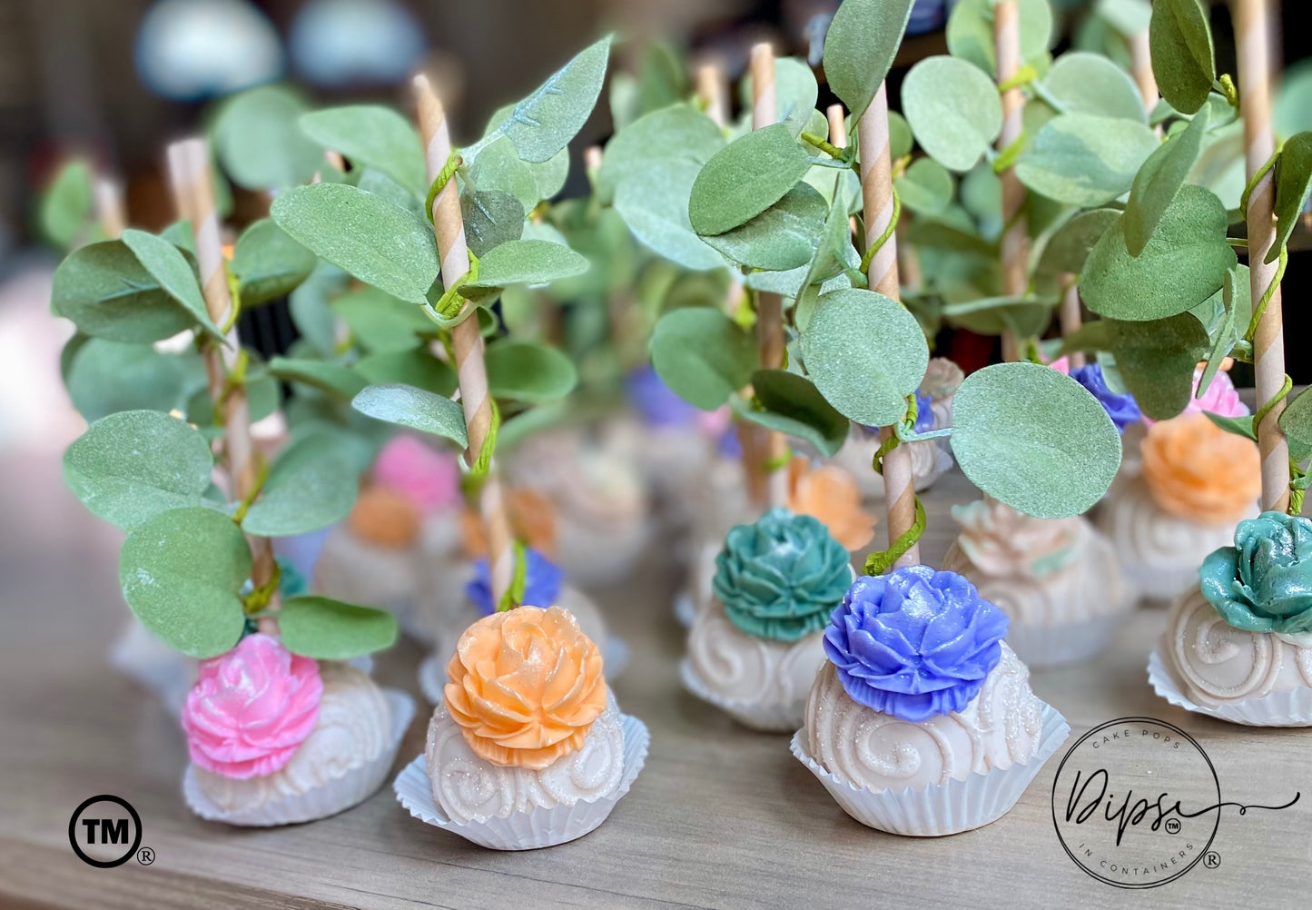 Baby in bloom Cake pops