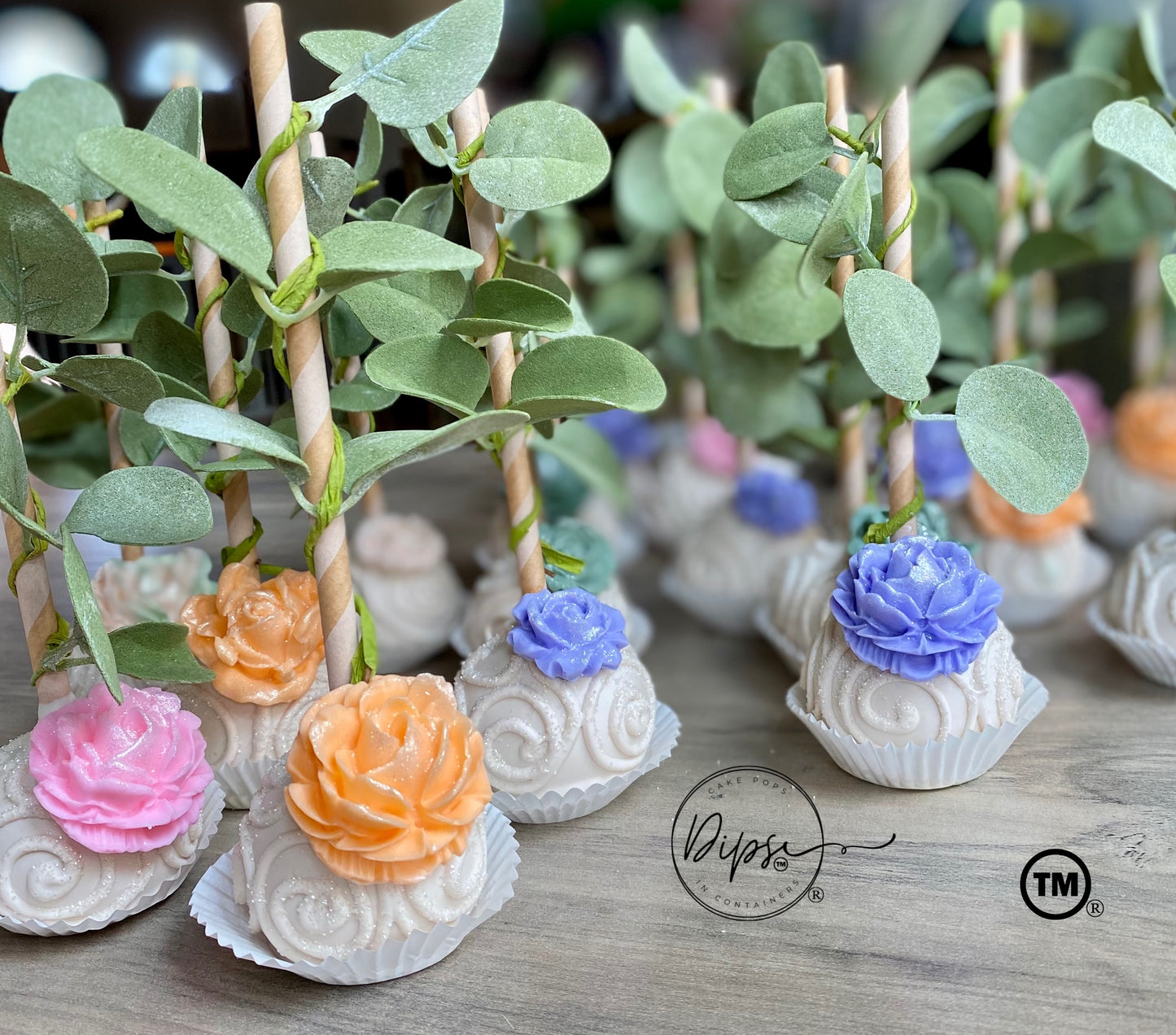 Baby in bloom Cake pops