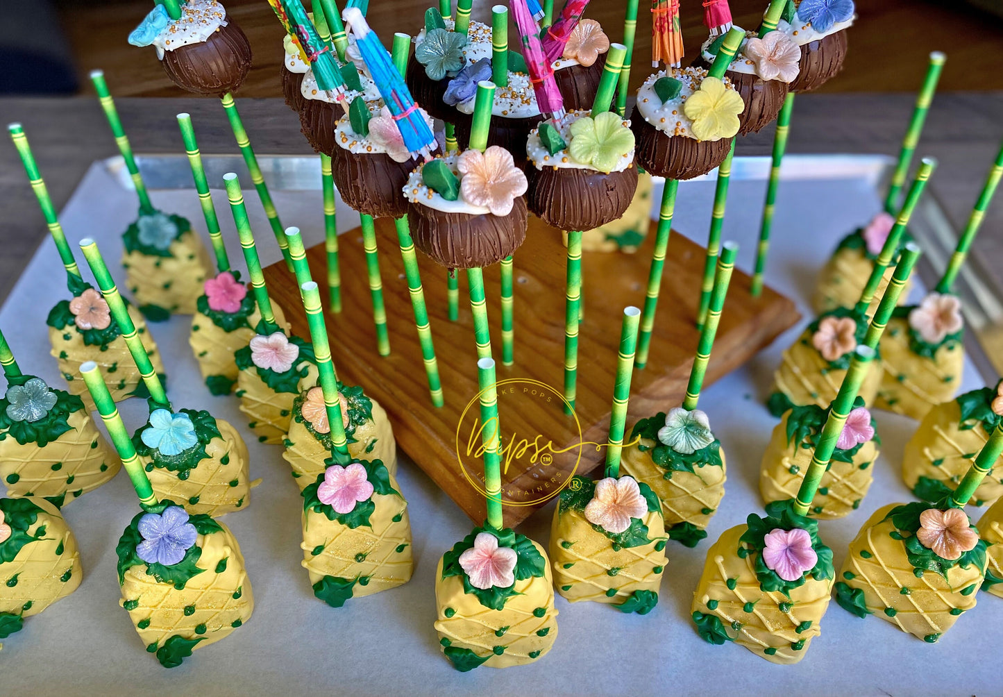 Luau Coconut Cake pop & Pineapple Rice Kripsy party bundle