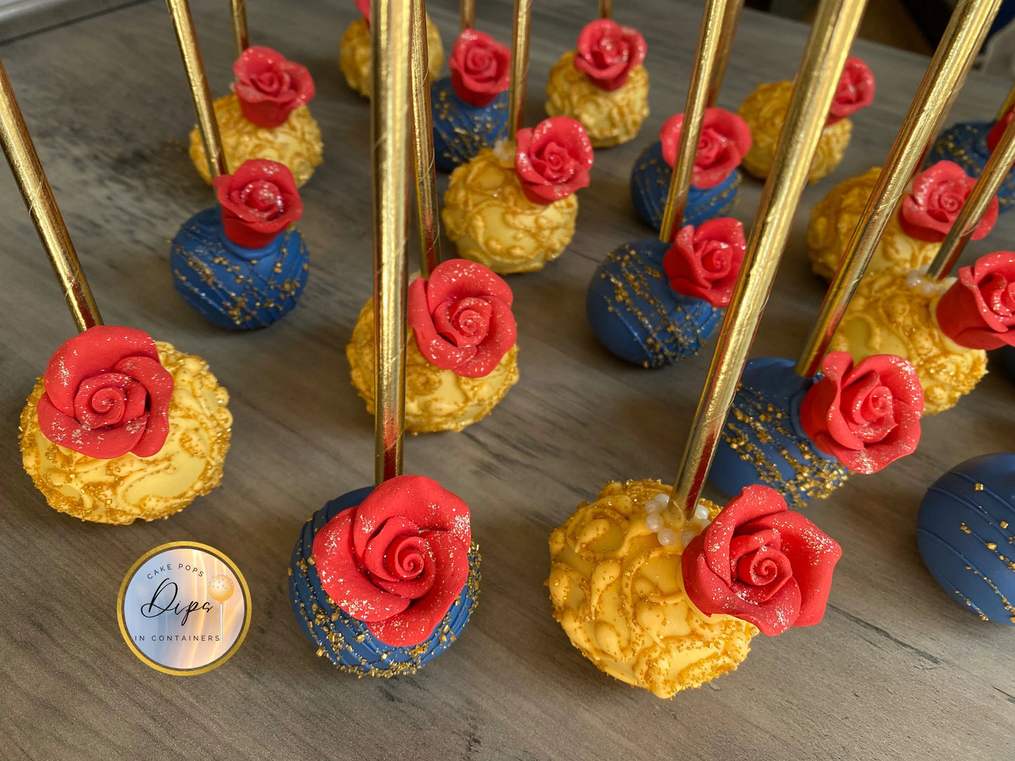 Cake Pops Beauty and Beast inspired cake pops, Beauty and Beast Cake Pops