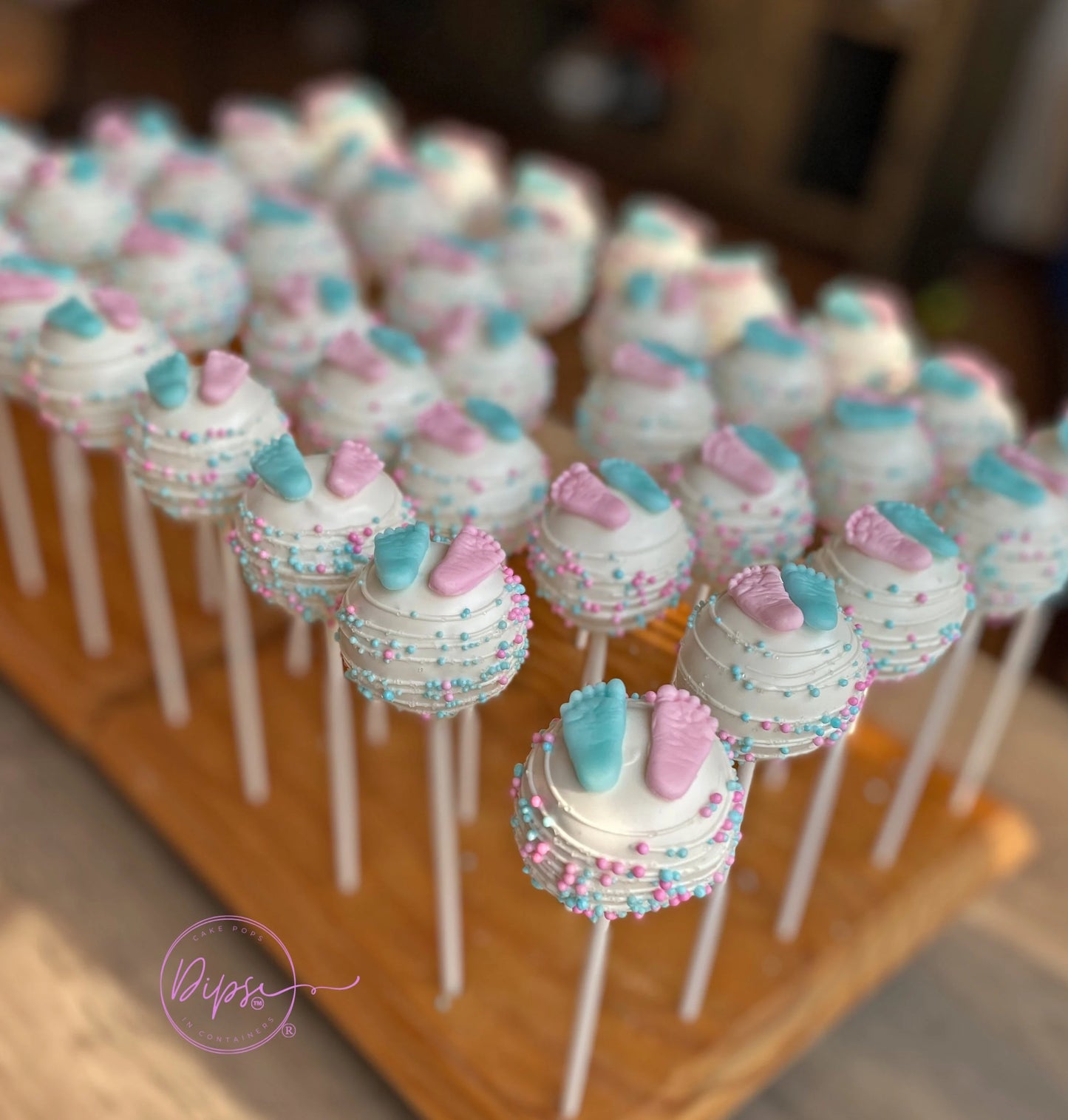 Gender Reveal Cake Pops, Baby Shower Cake Pops