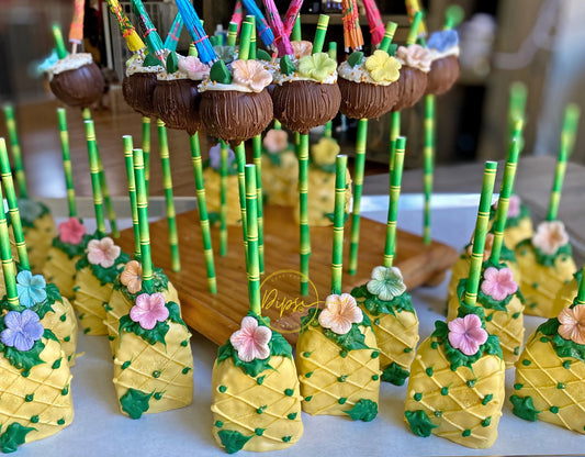 Luau Coconut Cake pop & Pineapple Rice Kripsy party bundle