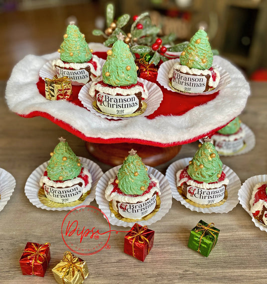 Christmas Tree Mini Cakes, Christmas tree Mini cakes, Christmas Cake Pops