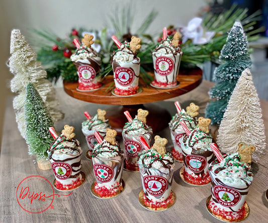 Christmas Iced coffee Latte  Cake Pops, Latte Cake Pops, Starbucks inspired iced coffee latte cake pops