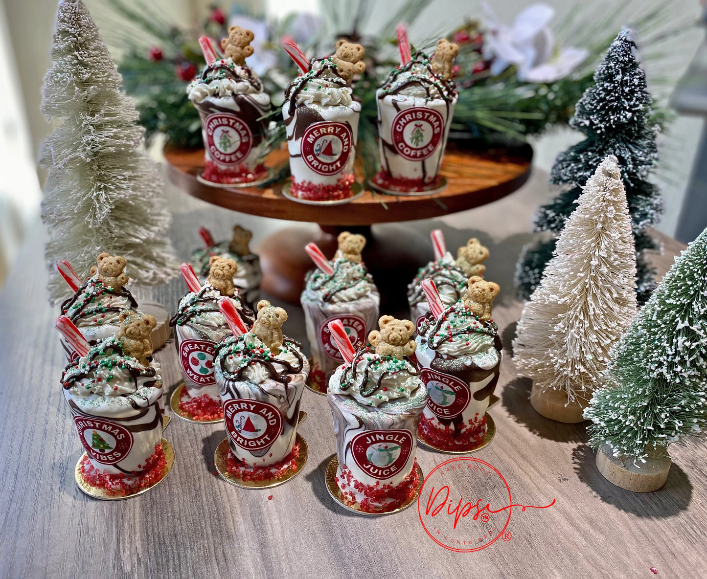 Christmas Iced coffee Latte  Cake Pops, Latte Cake Pops, Starbucks inspired iced coffee latte cake pops