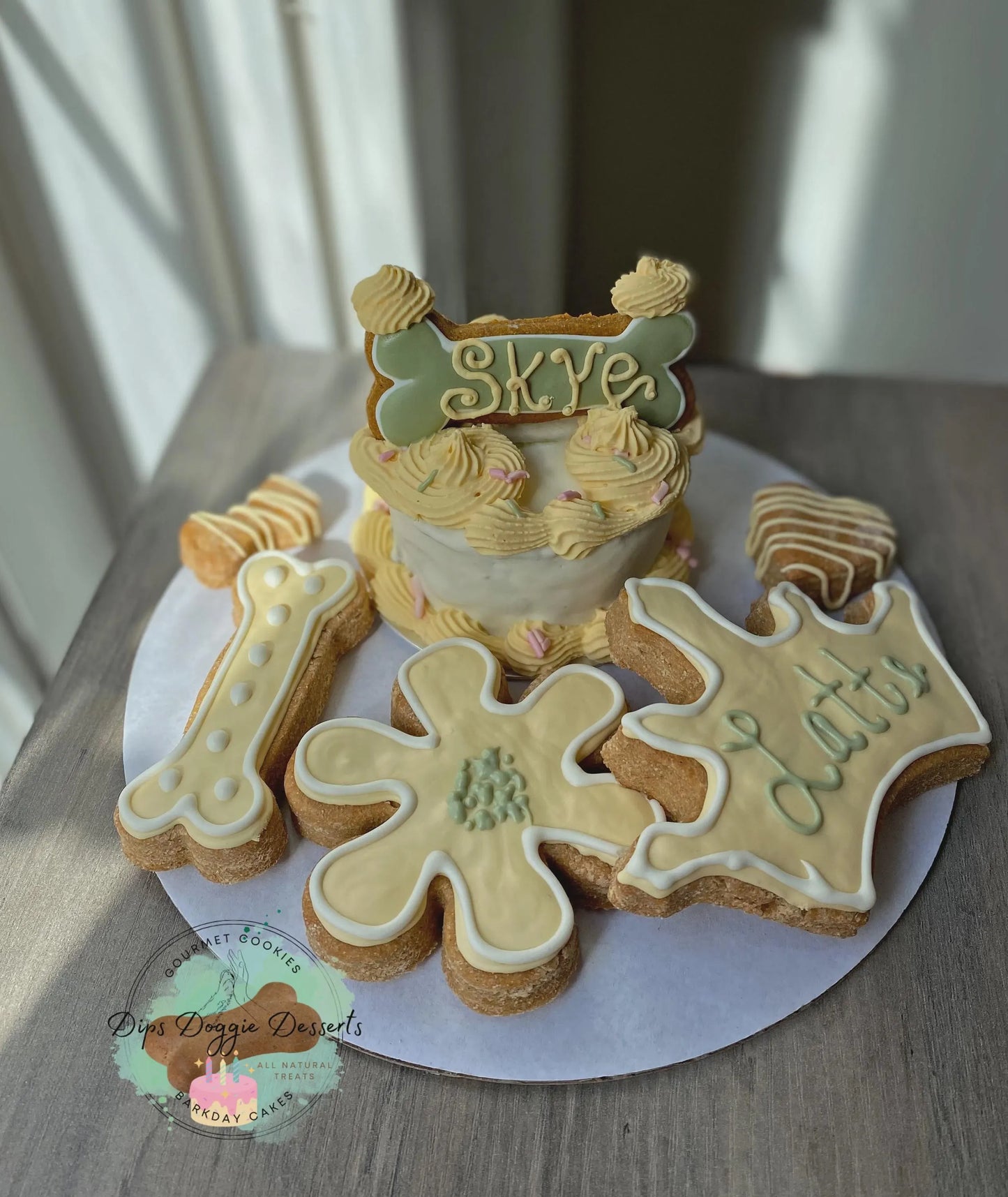 Dog Cake, Barkday cakes, Gotcha cake, dog biscuits, Dog Treats