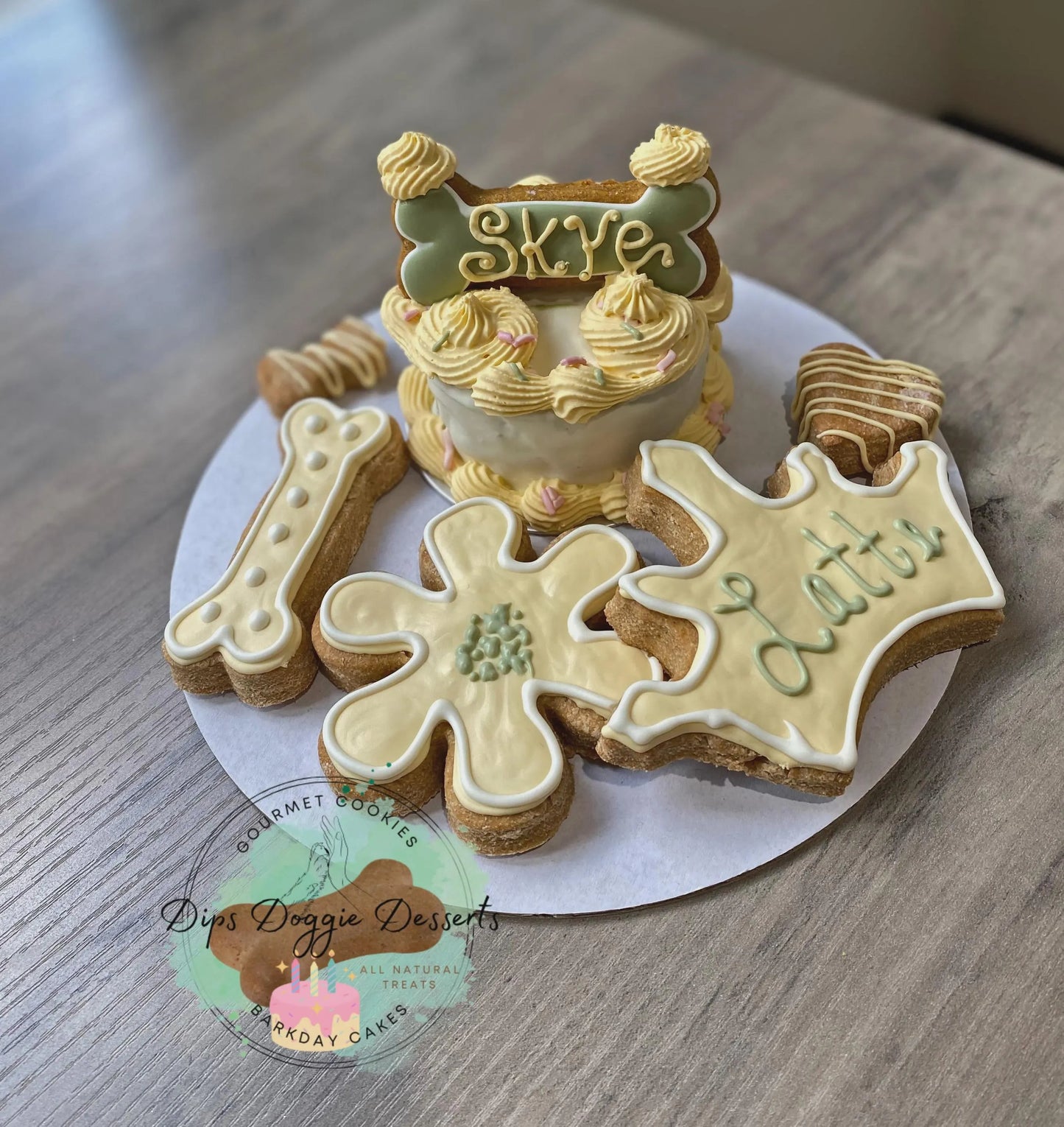 Dog Cake, Barkday cakes, Gotcha cake, dog biscuits, Dog Treats