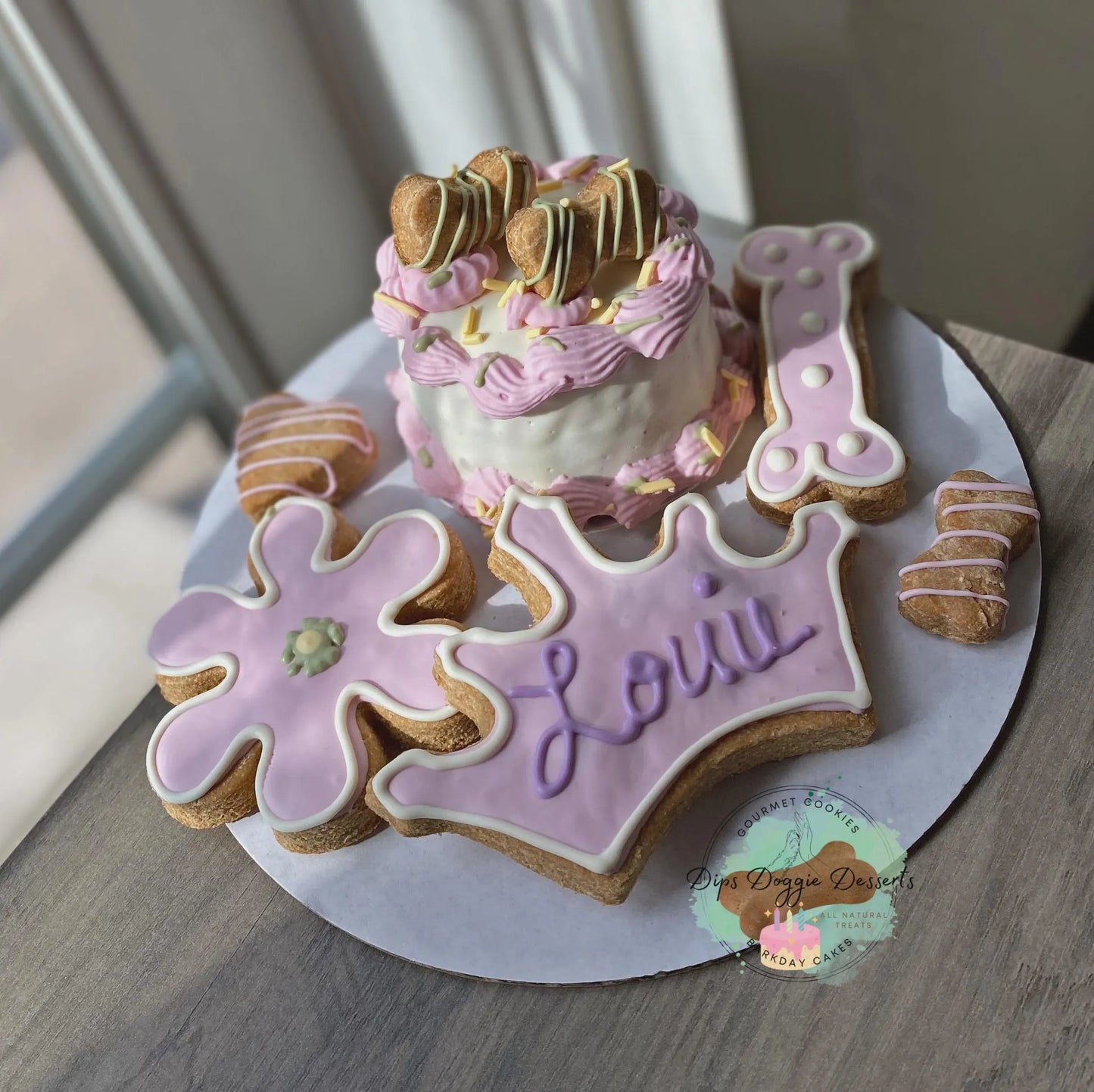 Dog Cake, Barkday cakes, Gotcha cake, dog biscuits, Dog Treats