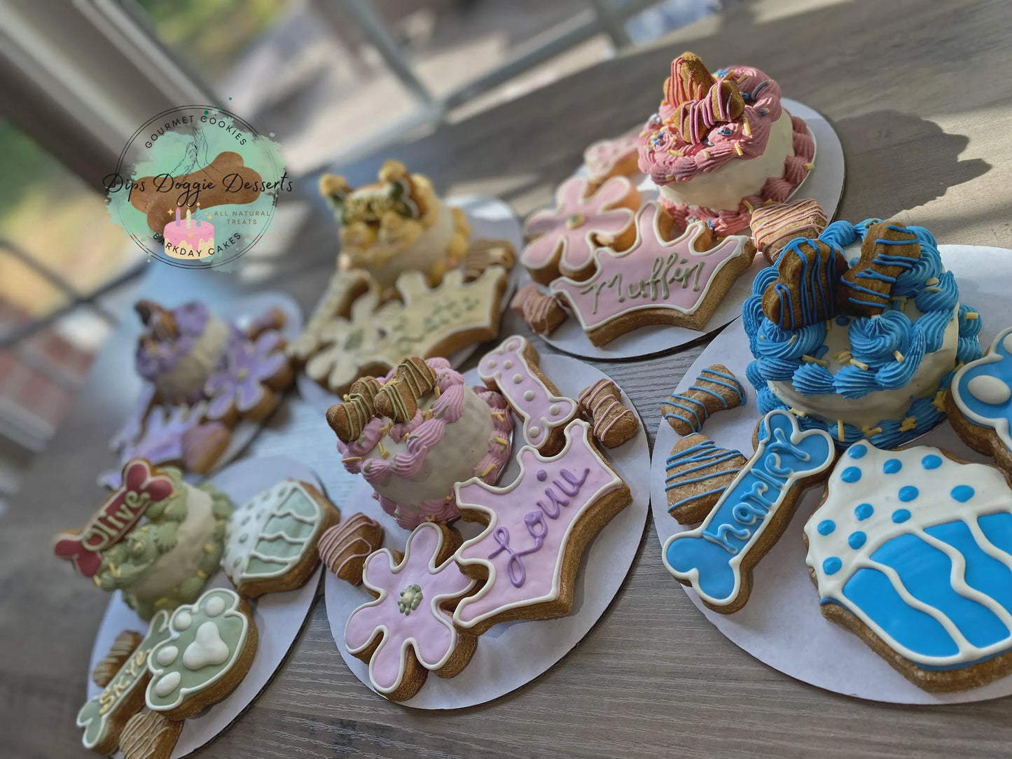 Dog Cake, Barkday cakes, Gotcha cake, dog biscuits, Dog Treats