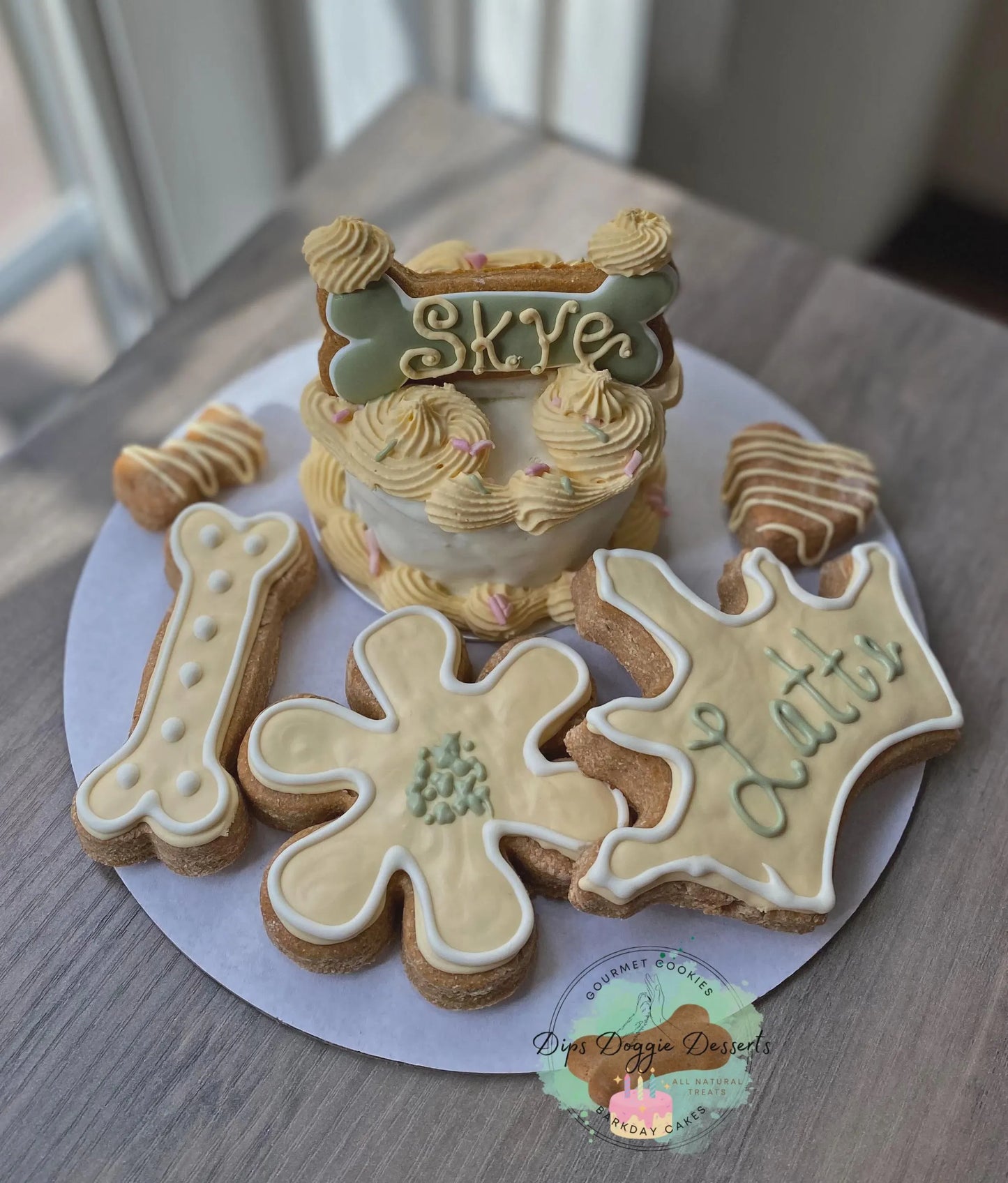 Dog Cake, Barkday cakes, Gotcha cake, dog biscuits, Dog Treats