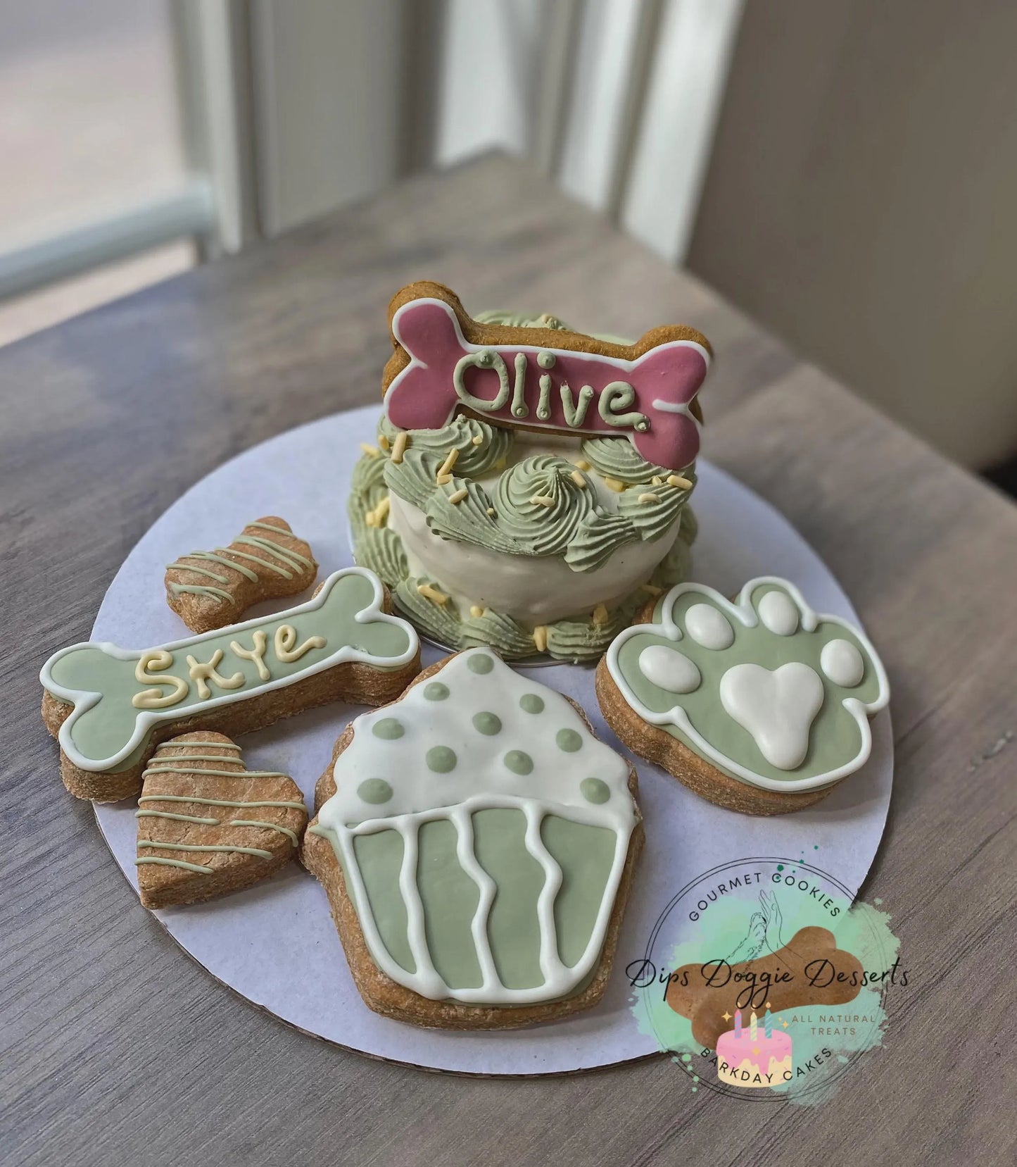 Dog Cake, Barkday cakes, Gotcha cake, dog biscuits, Dog Treats