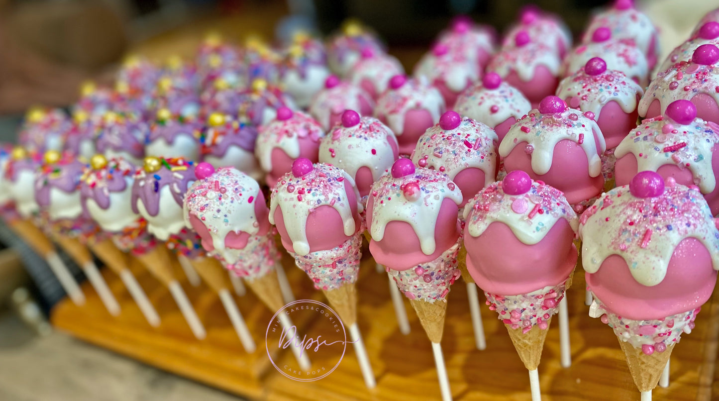 Ice Cream Cone Cake Pop  Party bundle