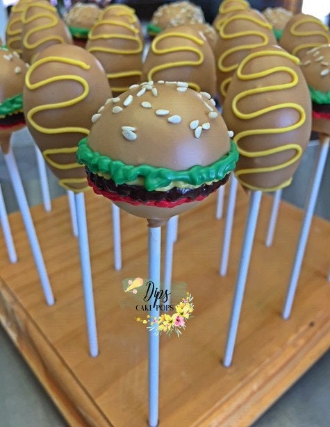 Hamburger & Corn dog cake pops