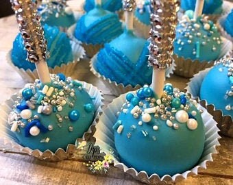 Blue Baby Shower Cake pops